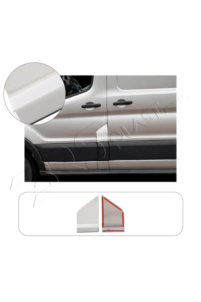 BRSPLAST  Ford Transit Uyumlu 2014 Ve Üzeri Krom Depo Kapağı Paslanmaz Çelik ürün görseli 1