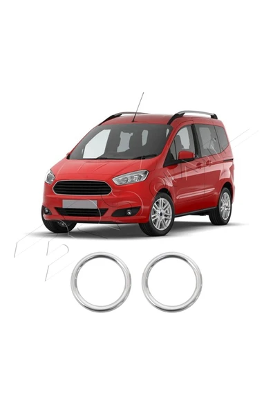 BRSPLAST  Ford Courier Uyumlu 2014 Ve Üzeri Krom Sis Çerçevesi 2 Parça Paslanmaz Çelik - Resim 2