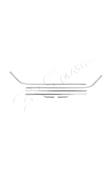 BRSPLAST  Skoda Octavia A7 Uyumlu 2013 Ve Üzeri Krom Cam Çıtası 6 Parça Paslanmaz Çelik - 3