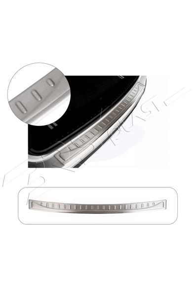 BRSPLAST  Volkswagen Passat B8 Limo Uyumlu 2015 Krom Arka Tampon Üstü Koruma Paslanmaz Çelik ürün görseli 1