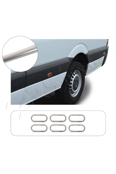 BRSPLAST  Volkswagen Crafter Uyumlu Krom Sinyal Çerçevesi 6 Parça Paslanmaz Çelik ürün görseli 1