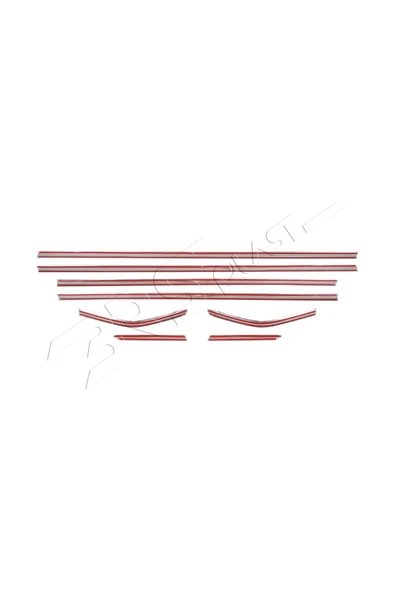 BRSPLAST  Ford Focus 3 HB Uyumlu 2011 ve Üzeri Krom Cam Çıtası 8 Parça Paslanmaz Çelik - Resim 5