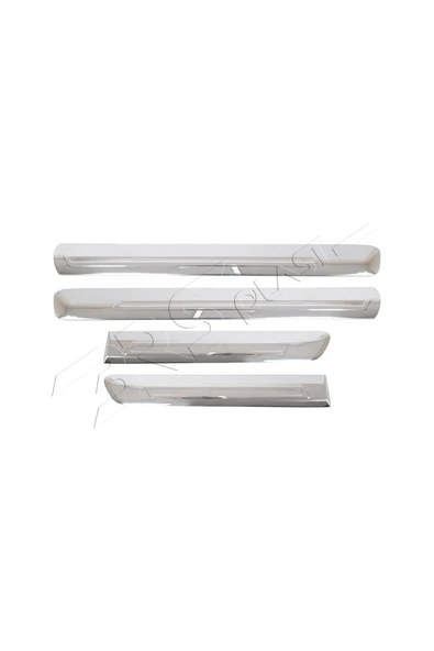 BRSPLAST  Fiat Doblo Uyumlu 2006-2010 Krom Yan Kapı Çıtası 4 Parça Paslanmaz Çelik - Resim 3