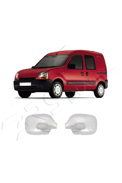 BRSPLAST  Renault Kangoo Uyumlu 1998-2007 Ayna Kapağı 2 Parça Abs Krom Kaplama - Resim 2