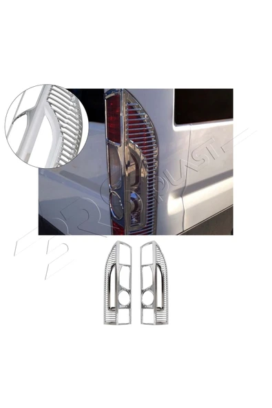 BRSPLAST  Citroen Jumper Uyumlu 2006-2014 Stop Çerçevesi 2 Parça Abs Krom Kaplama ürün görseli 1
