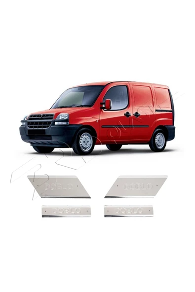 BRSPLAST  Fiat Doblo Uyumlu 2000 Ve Üzeri Krom İç Kapı Eşiği 4 Parça Paslanmaz Çelik ürün görseli 1