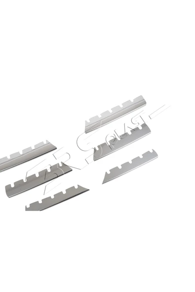 BRSPLAST  Renault Megane 2 Uyumlu 2004-2006 Ön Panjur 6 Panjur Paslanmaz Çelik - Resim 4