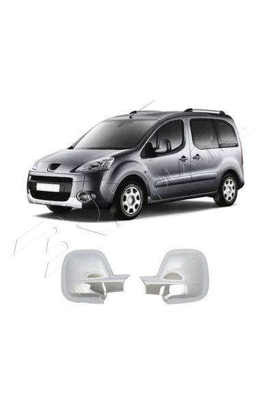 BRSPLAST  Citroen Berlingo 3 Uyumlu 2009-2023 Ayna Kapağı 2 Parça Abs Krom Kaplama ürün görseli 1