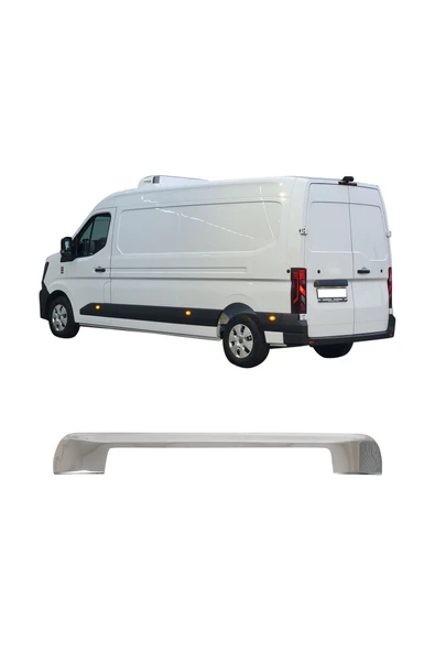 BRSPLAST  Renault Master Uyumlu 2010 Ve Üzeri Krom Bagaj Çıtası Paslanmaz Çelik - Resim 2