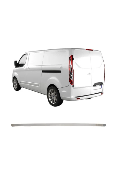 BRSPLAST  Ford Custom Uyumlu 2012 ve üzeri Krom Bagaj Alt Çıtası Paslanmaz Çelik ürün görseli 1