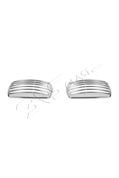 BRSPLAST  Universal Büyük Yan Sinyal Çerçevesi 2 Parça Abs Krom Kaplama - Resim 3