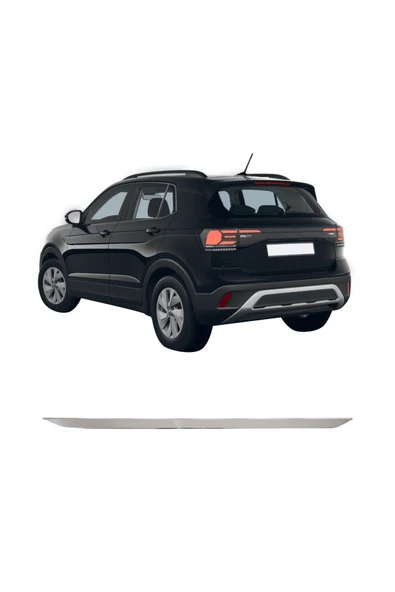 BRSPLAST  Volkswagen T-Cross Uyumlu 2022 ve üzeri Krom Bagaj Alt Çıtası Paslanmaz Çelik - Resim 2
