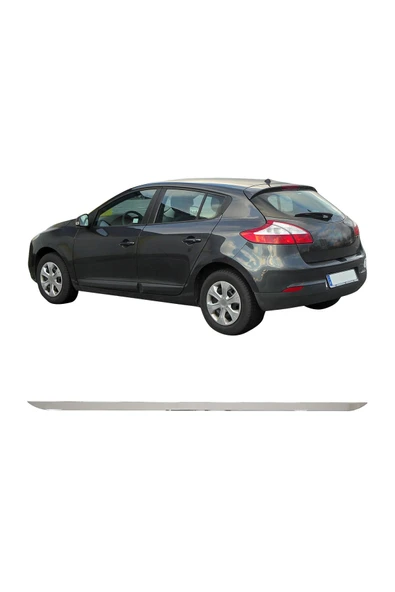 BRSPLAST  Renault Megane 3 Uyumlu 2010-2016 Krom Bagaj Alt Çıtası Paslanmaz Çelik - Resim 2