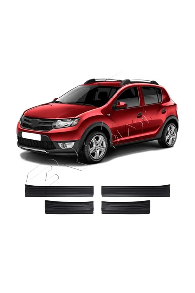 BRSPLAST  Dacia Sandero Uyumlu 2012-2020 Abs Kapı Eşiği 4 Parça - Resim 3