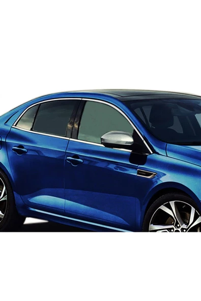 BRSPLAST  Renault Megane 4 Sd Uyumlu 2016 Ve Üzeri Krom Cam Çıtası 8 Parça Paslanmaz Çelik - Resim 3