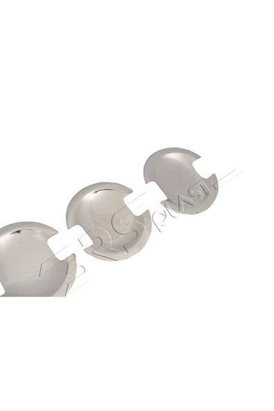 BRSPLAST  Volkswagen Caddy Uyumlu 2003-2009 Krom Kapı Kolu Tası 4 Parça Paslanmaz Çelik - Resim 2