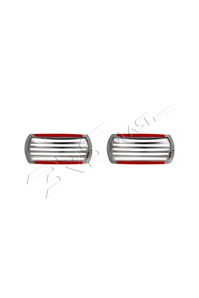 BRSPLAST  Universal Büyük Yan Sinyal Çerçevesi 2 Parça Abs Krom Kaplama - Resim 4