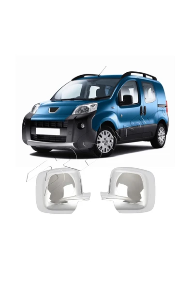 BRSPLAST  Peugeot Bipper Uyumlu 2008 Ve Üzeri Ayna Kapağı 2 Parça Abs Krom Kaplama ürün görseli 1