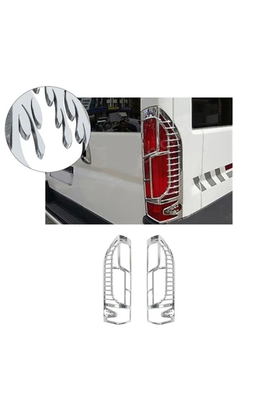 BRSPLAST  Citroen Jumper Uyumlu 2014 Ve Üzeri Stop Çerçevesi 2 Parça Abs Krom Kaplama ürün görseli 1