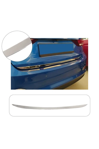BRSPLAST  Hyundai Elantra Uyumlu 2011-2015 Krom Bagaj Alt Çıtası Paslanmaz Çelik ürün görseli 1