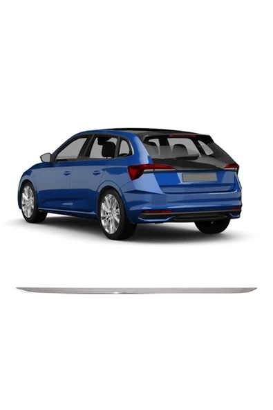 BRSPLAST  Skoda Scala Uyumlu 2020 ve üzeri Krom Bagaj Alt Çıtası Paslanmaz Çelik - Resim 2