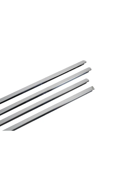 BRSPLAST  Dacia Duster Uyumlu 2010-2017 Krom Cam Çıtası 4 Parça Paslanmaz Çelik - Resim 4