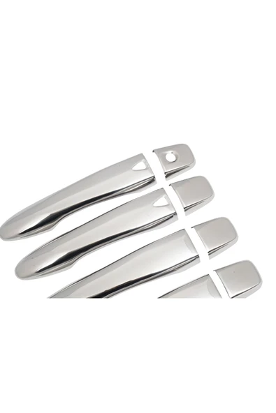 BRSPLAST  Renault Kadjar Uyumlu 2015 Ve Üzeri Krom Kapı Kolu 4 Kapı 2 Kol Sensörlü Paslanmaz Çelik - Resim 6