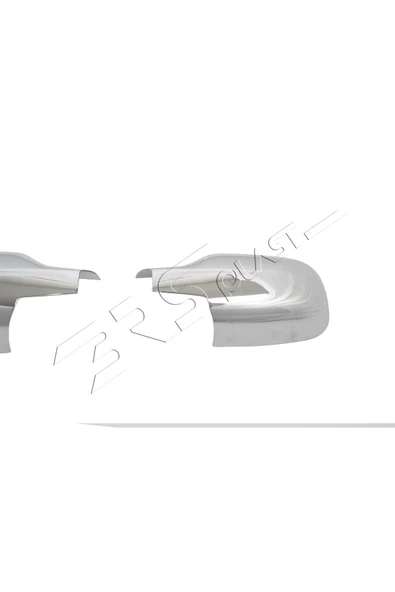 BRSPLAST  Renault Megane 2 Uyumlu 2004-2010 Ayna Kapağı 2 Parça Abs Krom Kaplama - Resim 5