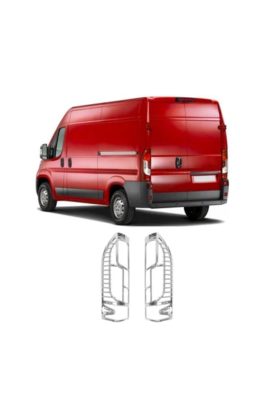 BRSPLAST  Citroen Jumper Uyumlu 2014 Ve Üzeri Stop Çerçevesi 2 Parça Abs Krom Kaplama - Resim 2