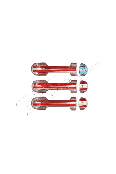 BRSPLAST  Ford Connect Uyumlu 2009-2014 Krom Kapı Kolu 3 Kapı Paslanmaz Çelik - Resim 5