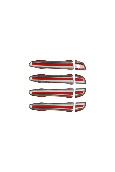 BRSPLAST  Citroen C3 Aircross Uyumlu 2017 Ve Üzeri Krom Kapı Kolu 4 Kapı Paslanmaz Çelik - Resim 5