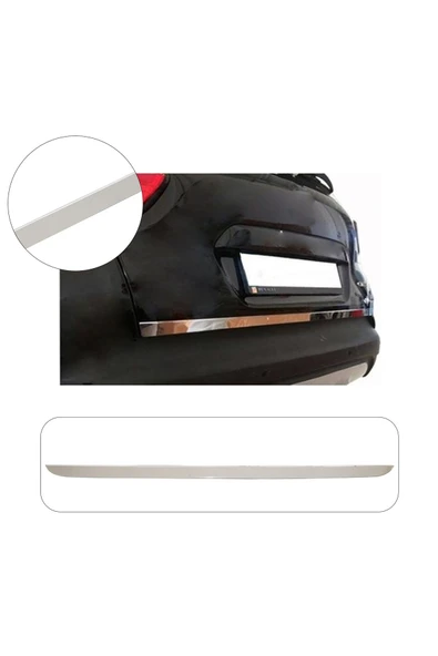 BRSPLAST  Renault Captur Uyumlu 2019 ve üzeri Krom Bagaj Alt Çıtası Paslanmaz Çelik ürün görseli 1