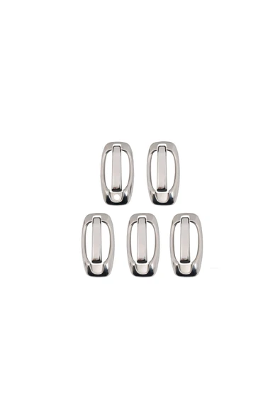 BRSPLAST  Fiat Fiorino Uyumlu 2007 Ve Üzeri Krom Kapı Kolu 5 Kapı Kolu Ve Çerçeve 10 Parça Paslanmaz Çelik - 2