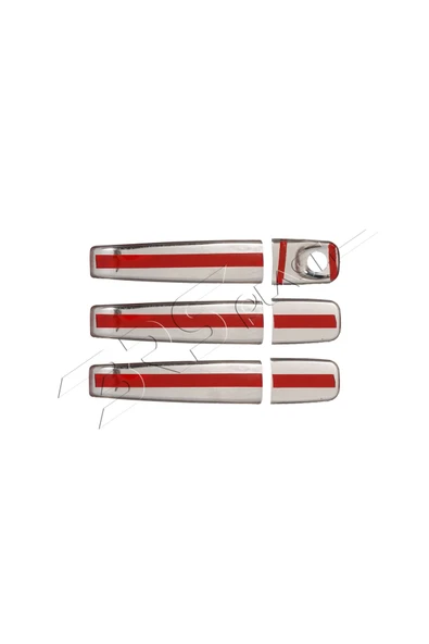 BRSPLAST  Nissan Primastar Uyumlu 2001-2014 Krom Kapı Kolu 3 Kapı Paslanmaz Çelik - Resim 5