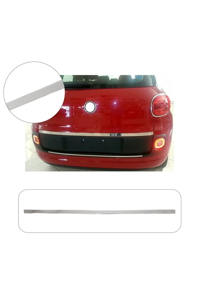 BRSPLAST  Fiat 500L Uyumlu 2013 ve üzeri Krom Bagaj Alt Çıtası Paslanmaz Çelik ürün görseli 1