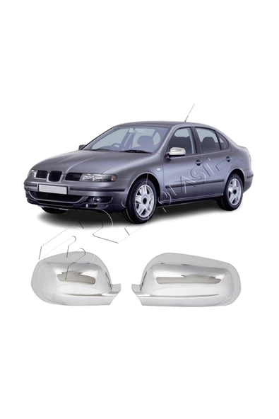 BRSPLAST  Seat Toledo Uyumlu 1999-2005 Ayna Kapağı 2 Parça Abs Krom Kaplama - Resim 3