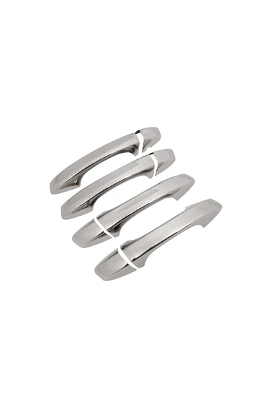 BRSPLAST  Skoda Kamiq Uyumlu 2020 Ve Üzeri Krom Kapı Kolu 4 Kapı Deliksiz Paslanmaz Çelik - Resim 3