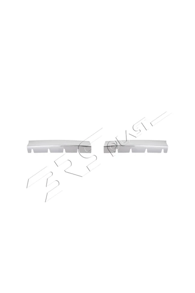 BRSPLAST  Fiat Doblo Uyumlu 2006-2010 Krom Ön Panjur 2 Parça Paslanmaz Çelik - Resim 6