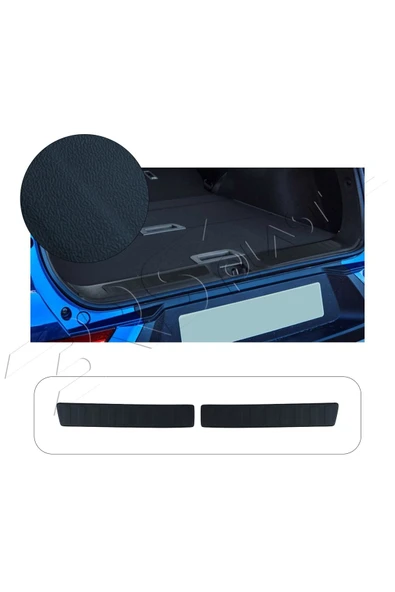 BRSPLAST  Renault Kadjar Uyumlu 2015-2018 Abs Arka Tampon Üstü Koruma 2 Parça ürün görseli 1