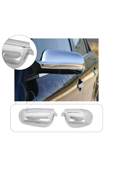 BRSPLAST  Seat İbiza 2 Facelift Uyumlu 1999-2002 Ayna Kapağı 2 Parça Abs Krom Kaplama ürün görseli 1