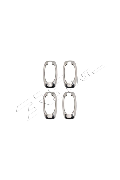 BRSPLAST  Fiat Fiorino Uyumlu 2007 Ve Üzeri Krom Kapı Kolu Çerçevesi 4 Kapı Paslanmaz Çelik - Resim 2