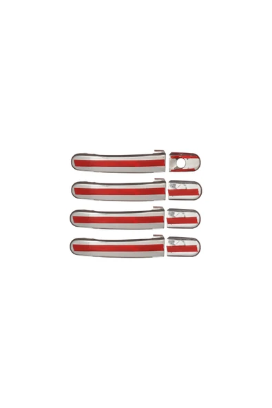 BRSPLAST  Ford Ranger Uyumlu 2011-2022 Krom Kapı Kolu 4 Kapı Paslanmaz Çelik - Resim 4