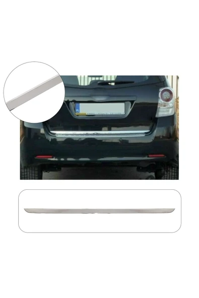 BRSPLAST  Toyota Verso Uyumlu 2010 ve üzeri Krom Bagaj Alt Çıtası Paslanmaz Çelik ürün görseli 1