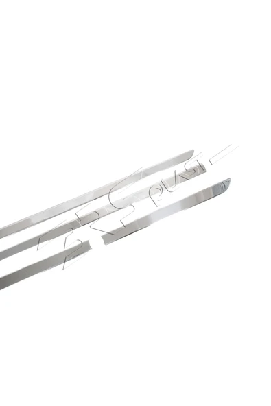 BRSPLAST  Dacia Sandero Stepway Uyumlu 2013 Ve Üzeri Krom Yan Kapı Çıtası 4 Parça Paslanmaz Çelik - Resim 4