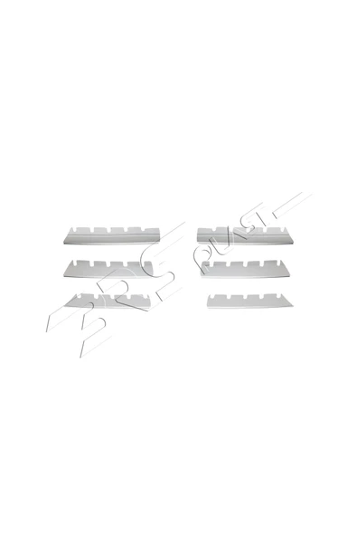 BRSPLAST  Renault Megane 2 Uyumlu 2004-2006 Ön Panjur 6 Panjur Paslanmaz Çelik - Resim 2