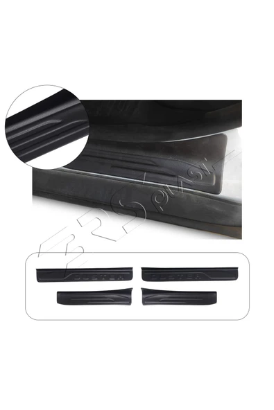 BRSPLAST  Dacia Duster Uyumlu 2018-2024 Abs Kapı Eşiği 4 Parça ürün görseli 1