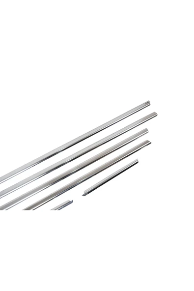 BRSPLAST  Opel Corsa D Uyumlu 2007-2015 Krom Cam Çıtası 6 Parça Paslanmaz Çelik - Resim 4