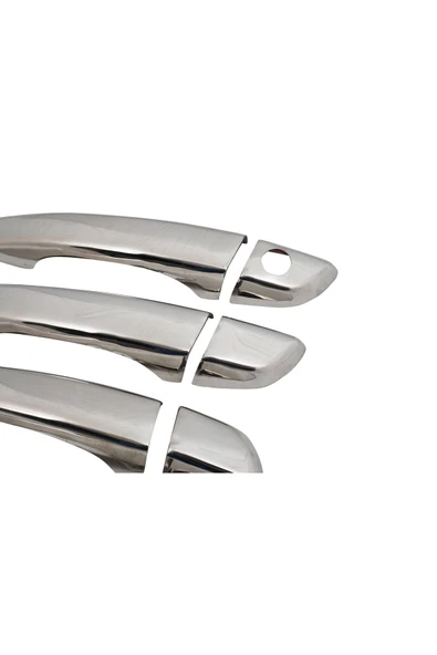 BRSPLAST  Citroen Jumpy Uyumlu 2017 Ve Üzeri Krom Kapı Kolu 4 Kapı Paslanmaz Çelik - Resim 7