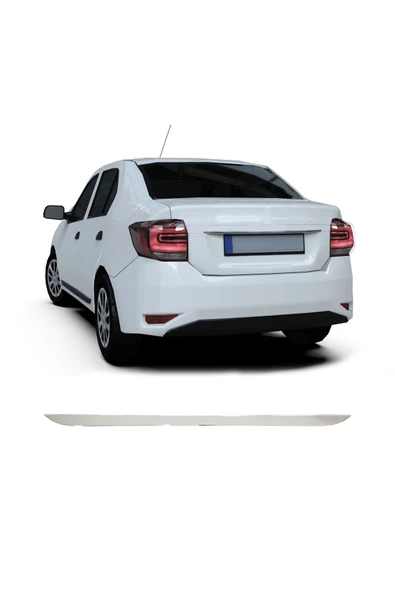 BRSPLAST  Renault Symbol Uyumlu 2013 ve üzeri Krom Bagaj Alt Çıtası Paslanmaz Çelik - Resim 2