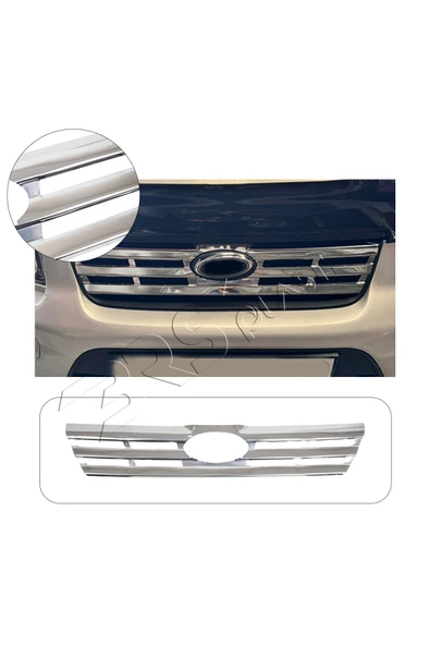 BRSPLAST  Ford Connect Uyumlu 2009-2014 Krom Ön Panjur Paslanmaz Çelik ürün görseli 1